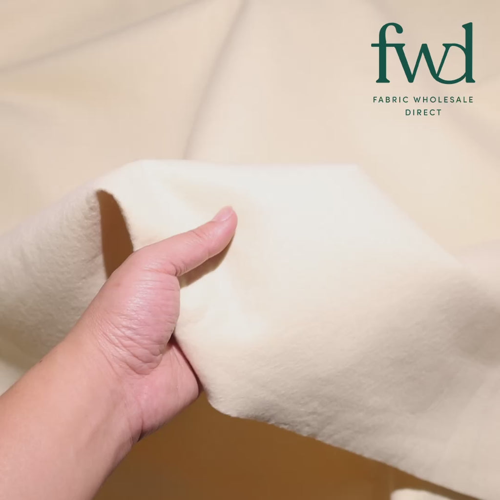 Polyester Felt (74 Inch) Beige Fabric Video|SV581270