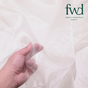 Princess Polyester Bridal Organza Fabric Ivory Video|SV582071