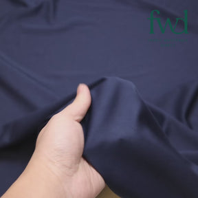 Stretch Crepe Scuba Double Knit Navy Fabric Video|SV577186