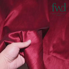 Heavyweight Polyester Dupioni Fabric Wine Video|SV583050