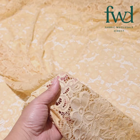 Florence Stretch Lace Fabric Banana Video|SV573864