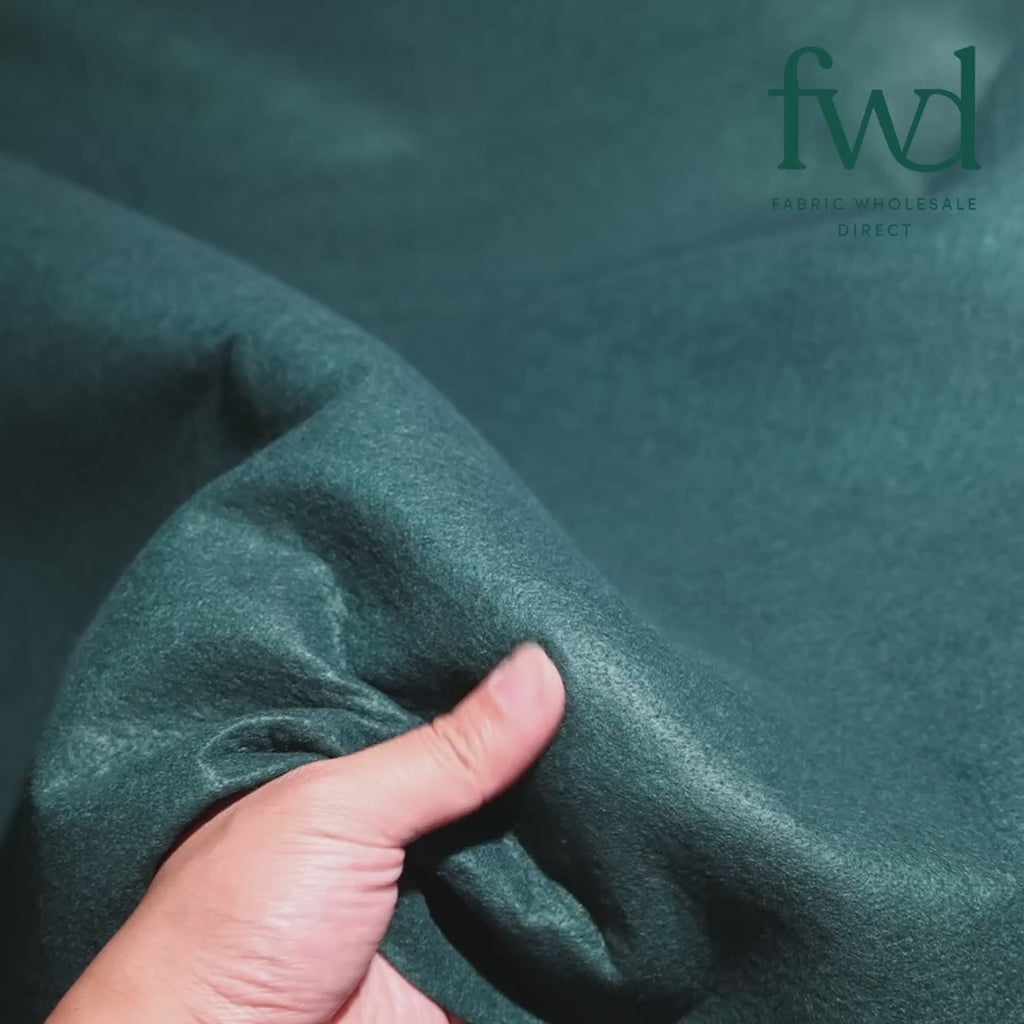 Polyester Felt (74 Inch) Teal Fabric Video|SV581275
