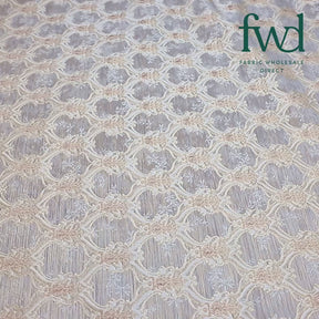 Trellis Geometric Extra Wide Two Tone Metallic Jacquard Light Blue Fabric Video|SV581132