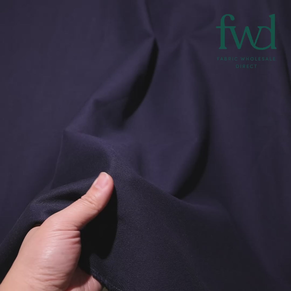 Bull Denim (10 oz) Navy Blue Fabric Video|SV582092