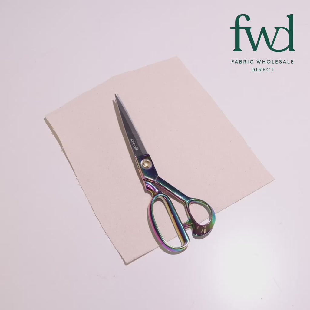 Keedil® Professional Tailor Fabric Scissors (10 Inch) Chrome Video|SV582662
