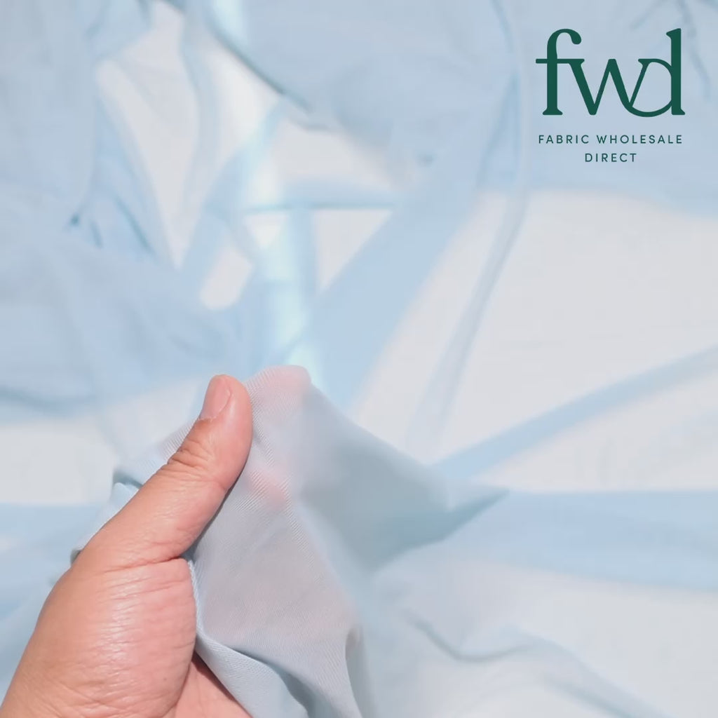 Power Mesh Baby Blue Fabric Video|SV581578