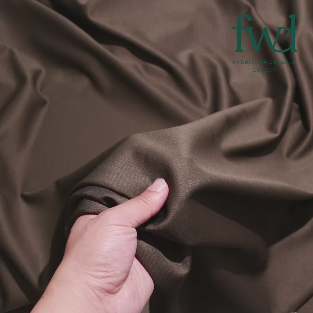 Scuba Double Knit Fabric Olive Video|SV582823