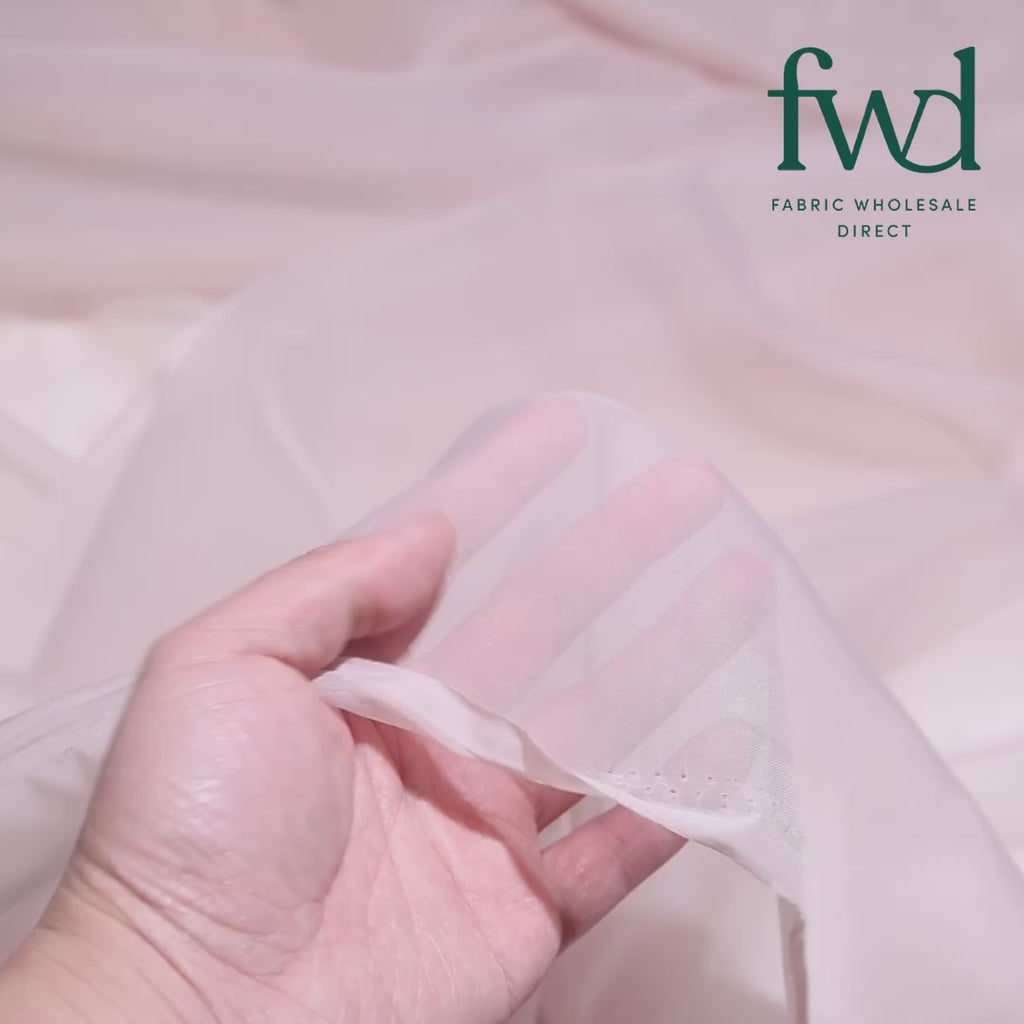 Sheer Voile (118 Inch) Rose Gold Fabric Video|SV576564