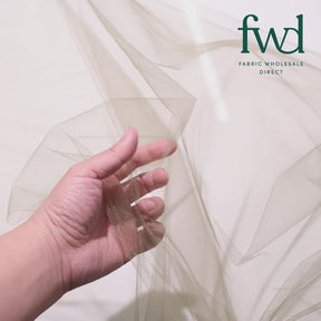 Polyester Tulle (54 Inch) Fabric Olive Video|SV582559