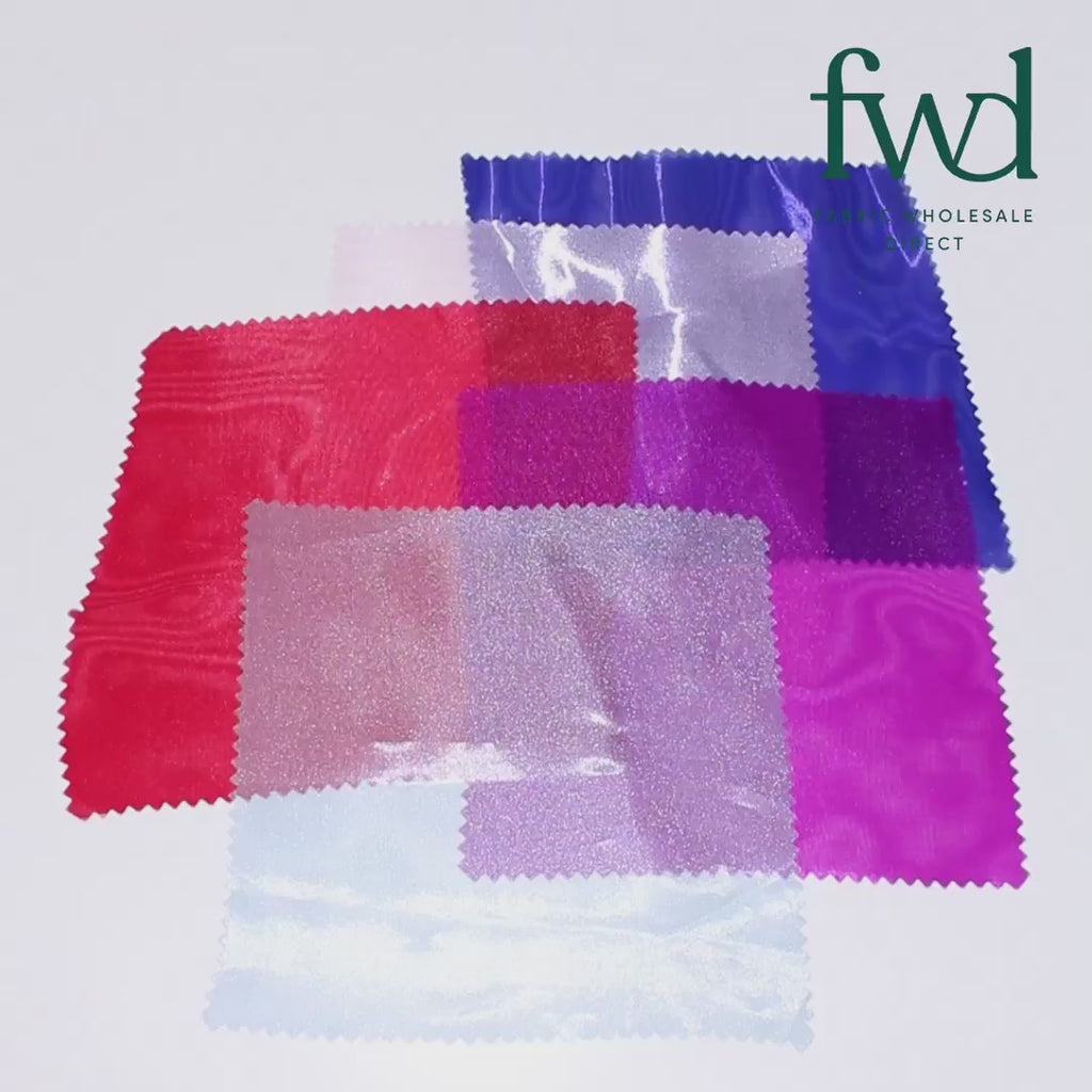 Polyester Satin Face Liquid Organza Fabric SV580216 Black 3