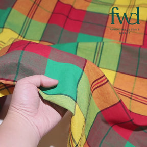 Madras Plaid Fabric (Style 9031) Fabric Video|SV575405