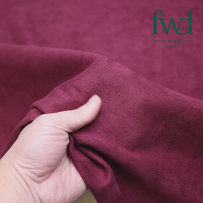Suede Scuba Double Knit Wine Fabric Video|SV581341
