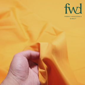 Cotton Polyester Broadcloth (44/45 Inch) Saffron Fabric Video|SV574564