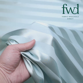 1 Inch Striped Stretch Satin Jacquard Sage Fabric Video|SV581734