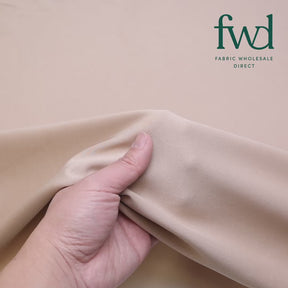 Stretch Crepe Scuba Double Knit Sand Fabric Video|SV577178