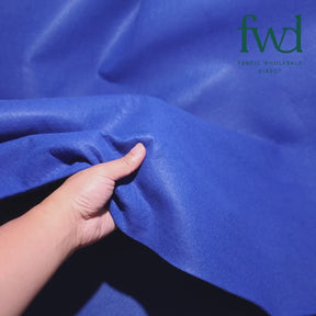 Polyester Felt (74 Inch) Royal Blue Fabric Video|SV581267