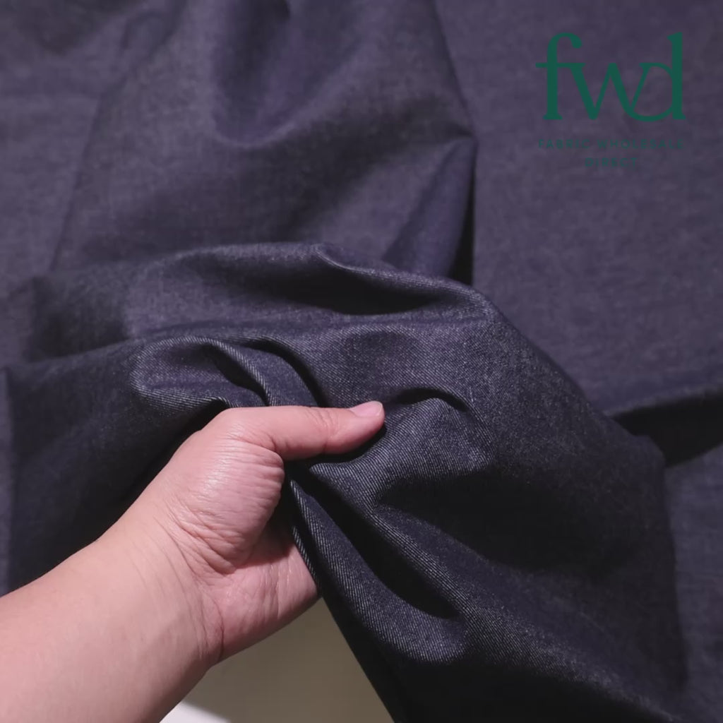 Cotton Stretch Denim 10 Oz Fabric Indigo Video|SV583039