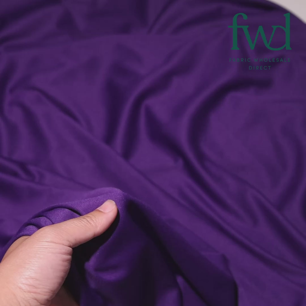 Polyester Interlock Knit Lining Purple Fabric Video|SV574602