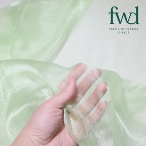 Crystal Organza (59/60 Inch) Mint Green Fabric Video|SV571266