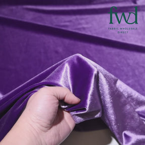 Stretch Velvet Lilac Fabric Video|SV573414