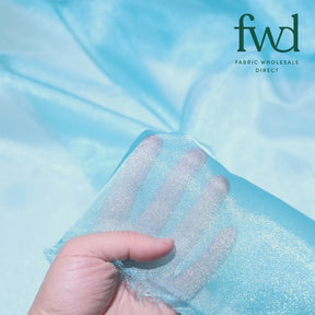 Crystal Organza (59/60 Inch) Turquoise Fabric Video|SV571268