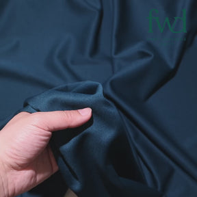 Scuba Double Knit Fabric Teal Video|SV582834