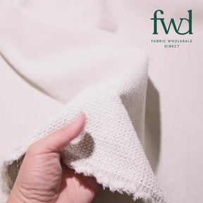 Nubby Jacquard Chenille Upholstery White Fabric Video|SV582027