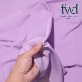 Stretch Polyester Tissue Faille Lilac Fabric Video|SV582291