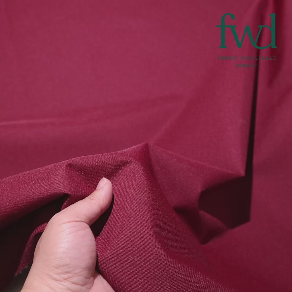 Ottertex® Solution Dyed Polyester Waterproof Canvas Wine Video|SV582987