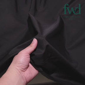 Silky Polyester Pongee Fabric Black Video|SV582880
