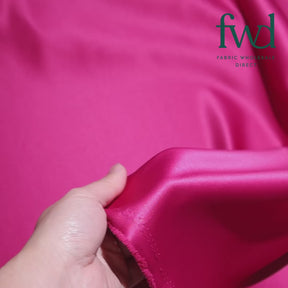 Matte Satin (Peau de Soie) Magenta Fabric Video|SV574481