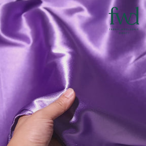 Classic Spun Yarn Polyester Crepe Back Satin Lilac Fabric Video|SV582153