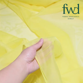 Sheer Voile (118 Inch) Neon Yellow Fabric Video|SV570980