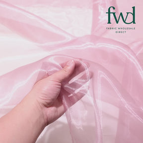 Princess Polyester Bridal Organza Fabric Blush Video|SV582073