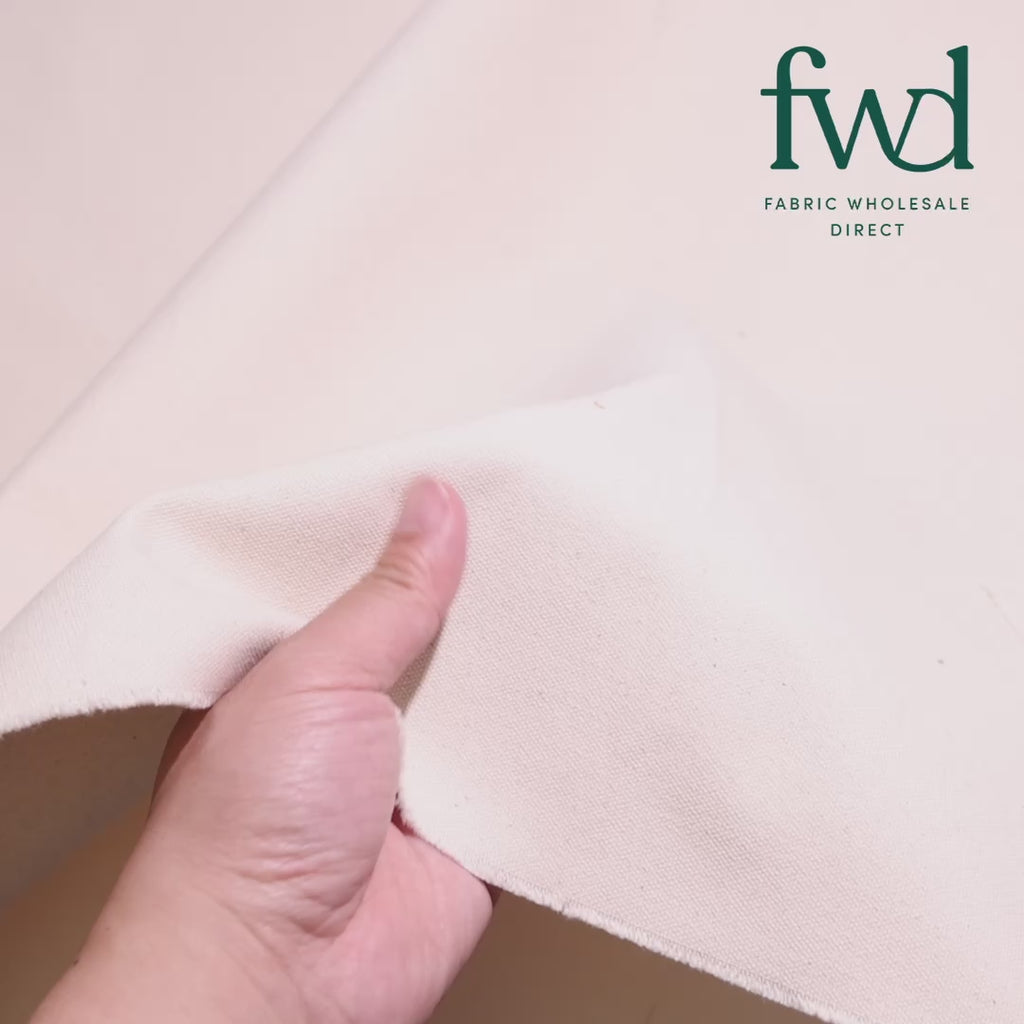 Number 10 Cotton Duck Canvas (15 oz) Fabric Natural Video|SV575407