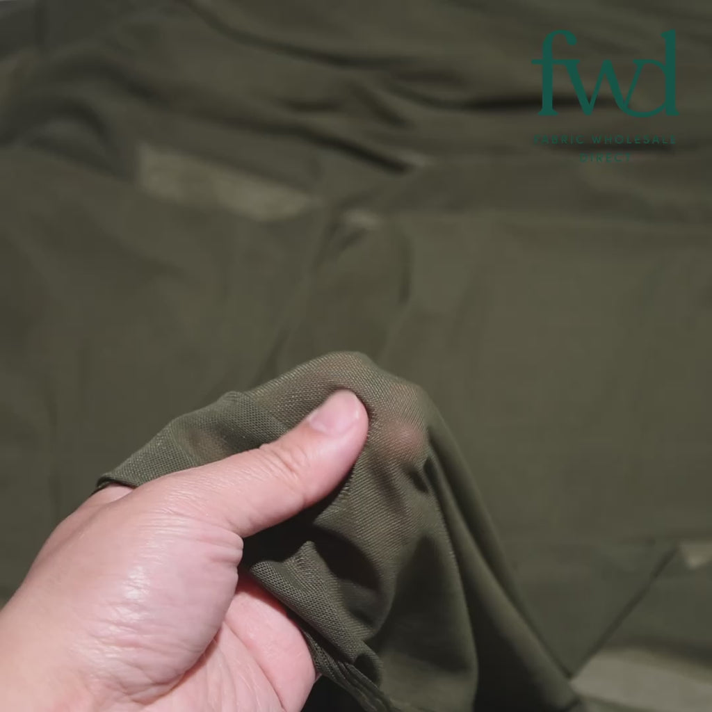 Power Mesh Martini Olive Fabric Video|SV574088