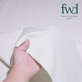 Poly Cotton Twill Off White Fabric Video|SV581077