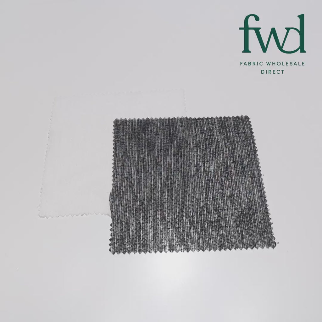 Heavyweight Weft Fusible Interfacing Fabric SV580071 Black 6
