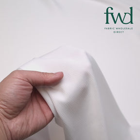 Matte Striped Crinkle Stretch Satin White Fabric Video|SV581453