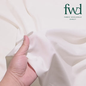 Silky Polyester Pongee Fabric Off White Video|SV582873