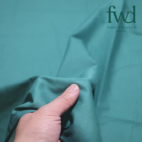 Cotton Polyester Broadcloth (44/45 Inch) Teal Fabric Video|SV571582