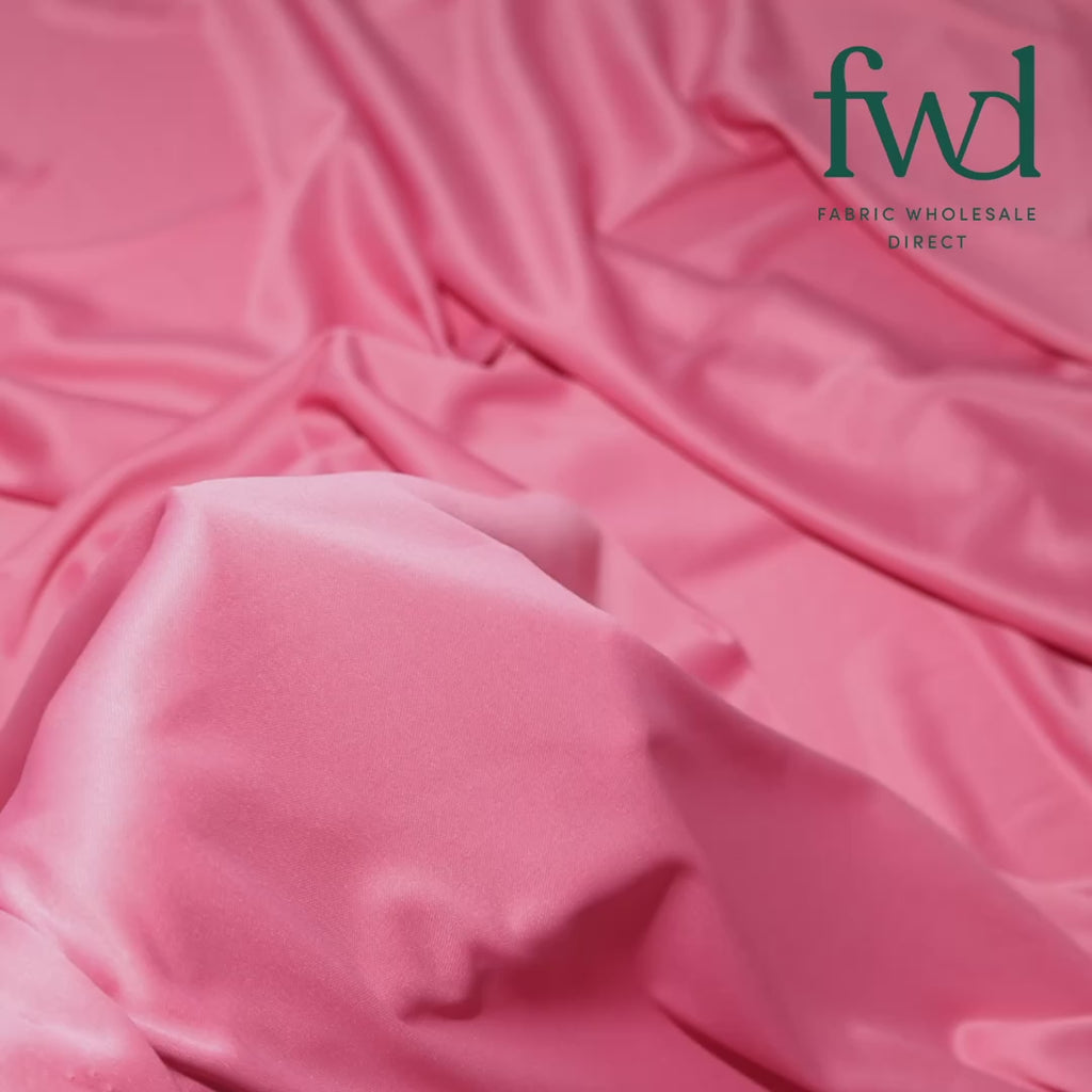 Polyester Interlock Knit Lining Dusty Rose Fabric Video|SV575073