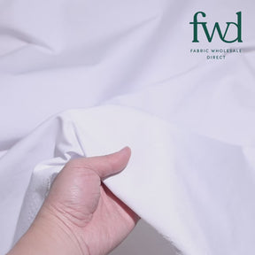 Poly Cotton Twill White Fabric Video|SV580375