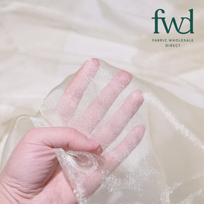Crystal Organza (59/60 Inch) Champagne Fabric Video|SV571256