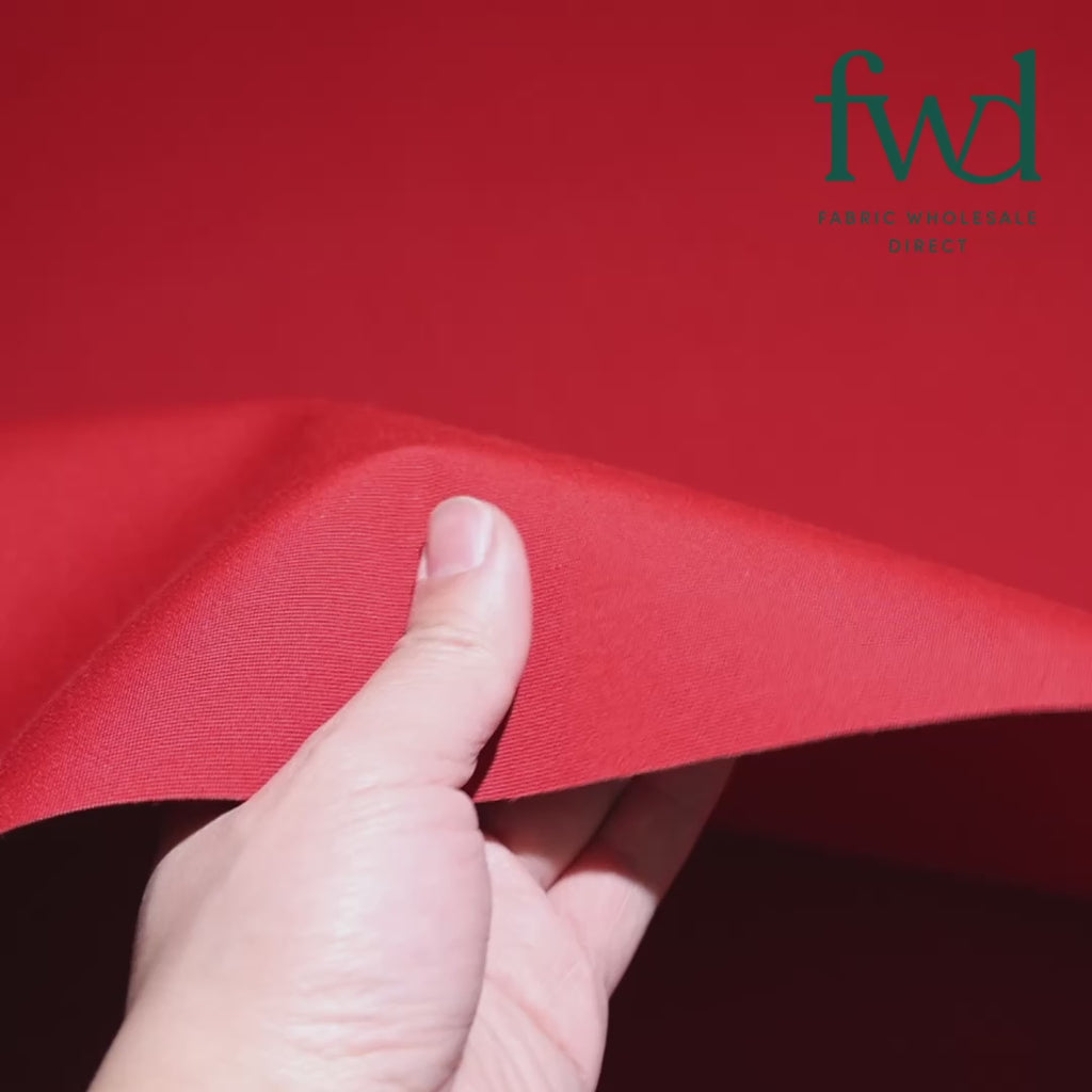 Ottertex® Outdoor Water-Repellant Fade-Resistant Acrylic Canvas (Stiff Finish, 10 Year Warranty) Red Fabric Video|SV581834