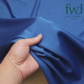 Stretch Crepe Scuba Double Knit Royal Blue Fabric Video|SV577180