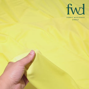 Polyester Interlock Knit Lining Neon Yellow Fabric Video|SV574591