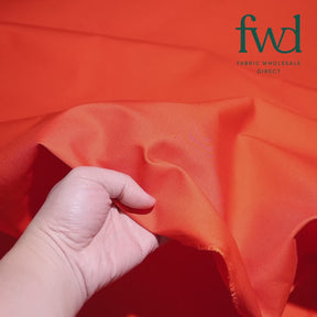 Poly Cotton Twill Orange Fabric Video|SV581081
