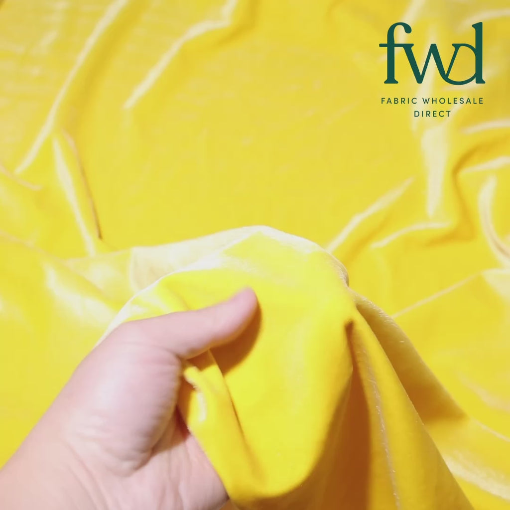 Stretch Velvet Sunflower Fabric Video|SV571504