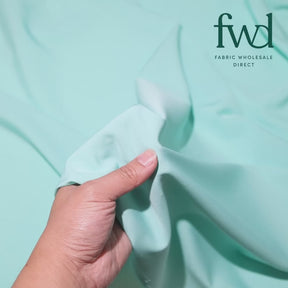 Stretch Polyester Tissue Faille Image Aqua Green Fabric Video|SV582302